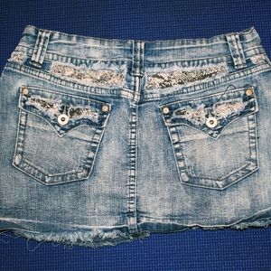 Y2k snake skin skirt